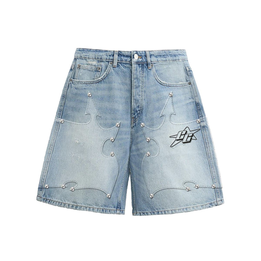 Campus “Tribal” Blue Jorts Shorts