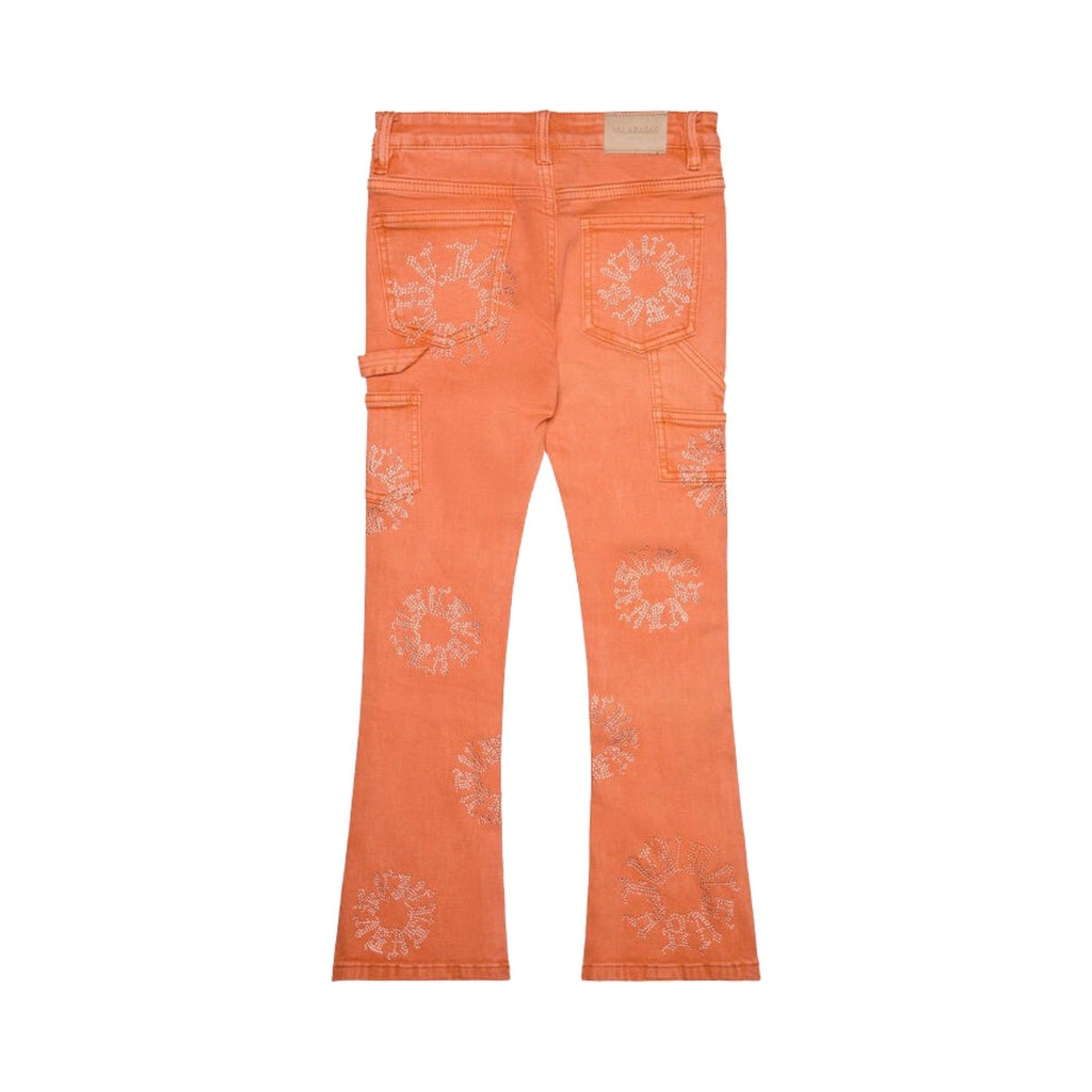 Kinder Valabasas Ringer Orange Stacked Jeans