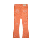 Kinder Valabasas Ringer Orange Stacked Jeans