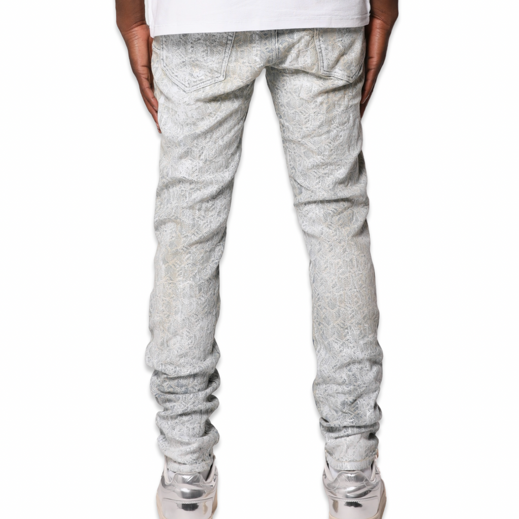 Purple Brand „Jacquard Monogram“ helle Jeans