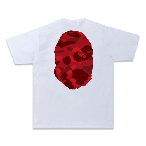 BAPE „Big Ape“ T-Shirt in Weiß/Rot
