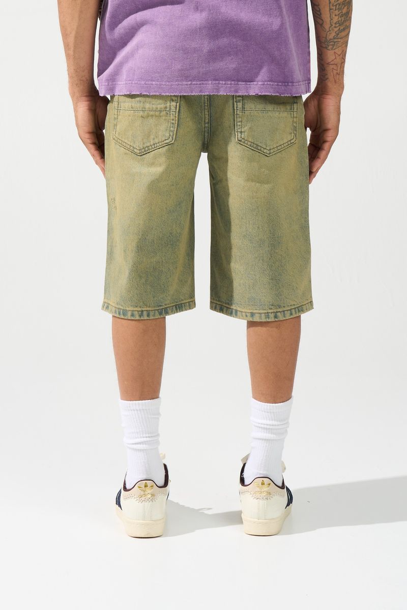 Serenede “Citrine” Yellow Denim Shorts