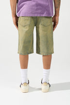 Serenede “Citrine” Yellow Denim Shorts