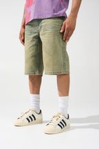 Serenede “Citrine” Yellow Denim Shorts
