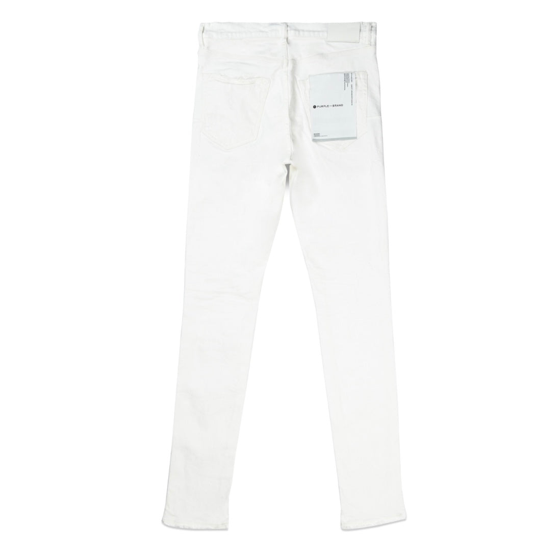 Purple Brand Weiße Jacquard-Monogramm-Jeans