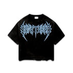 Shattered Hearts “Logo” Black/Blue Tee