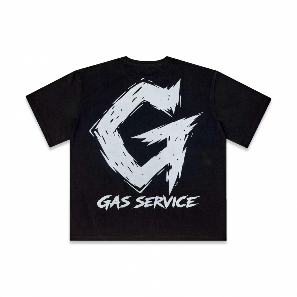 Gas Service “Take Off” Black Tee