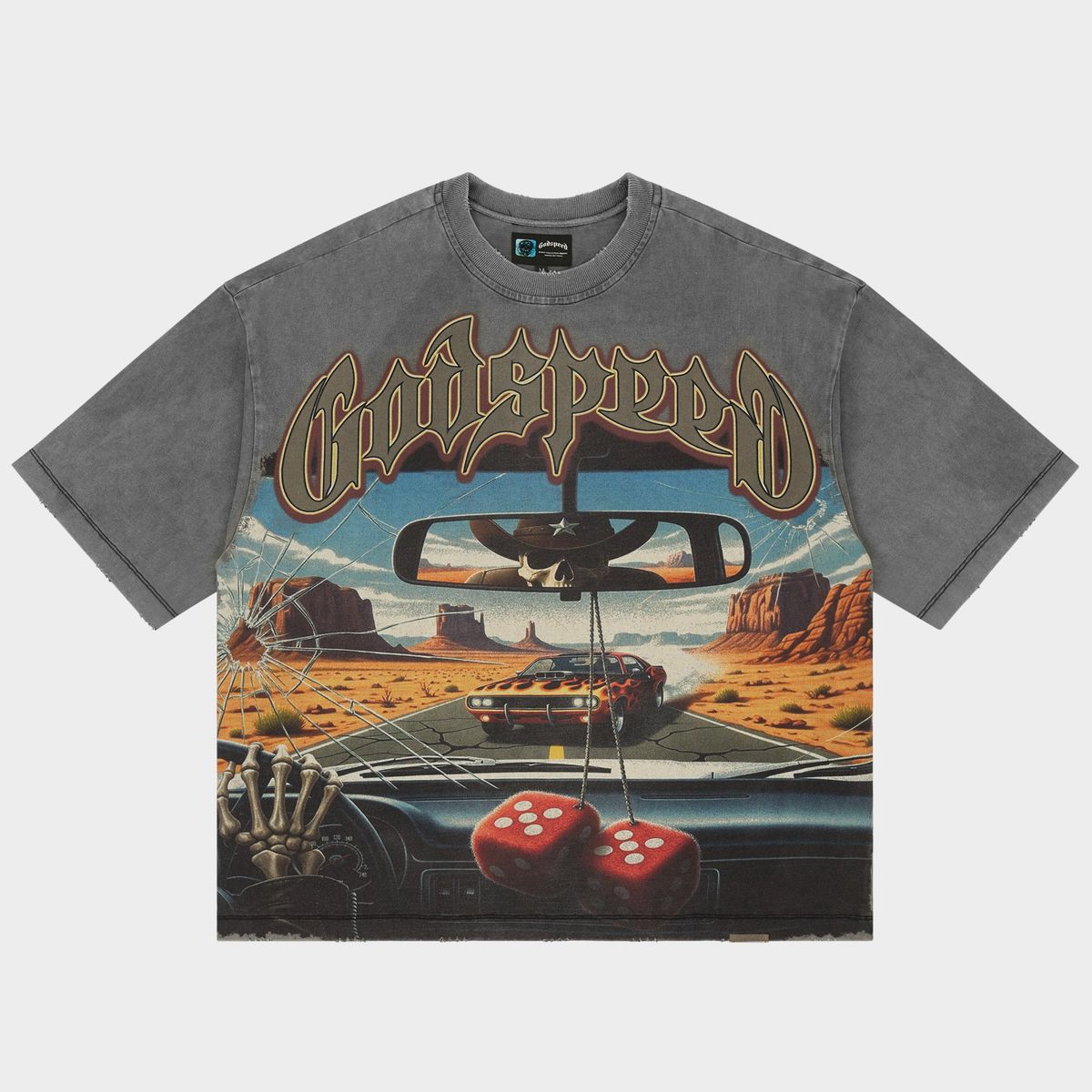 Godspeed “On The Run II” Grey Tee