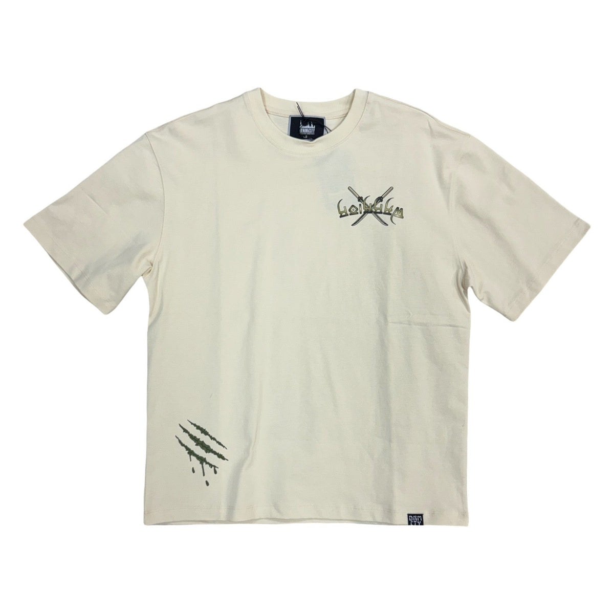 Denim City “Warriors” Cream/Olive Stones Tee