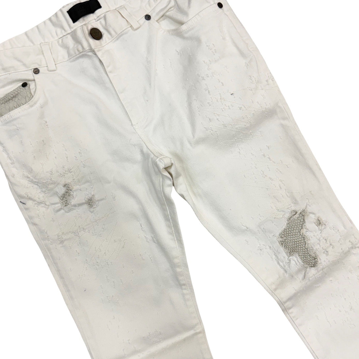 RH45 London “Summit” Leather Detail Jeans