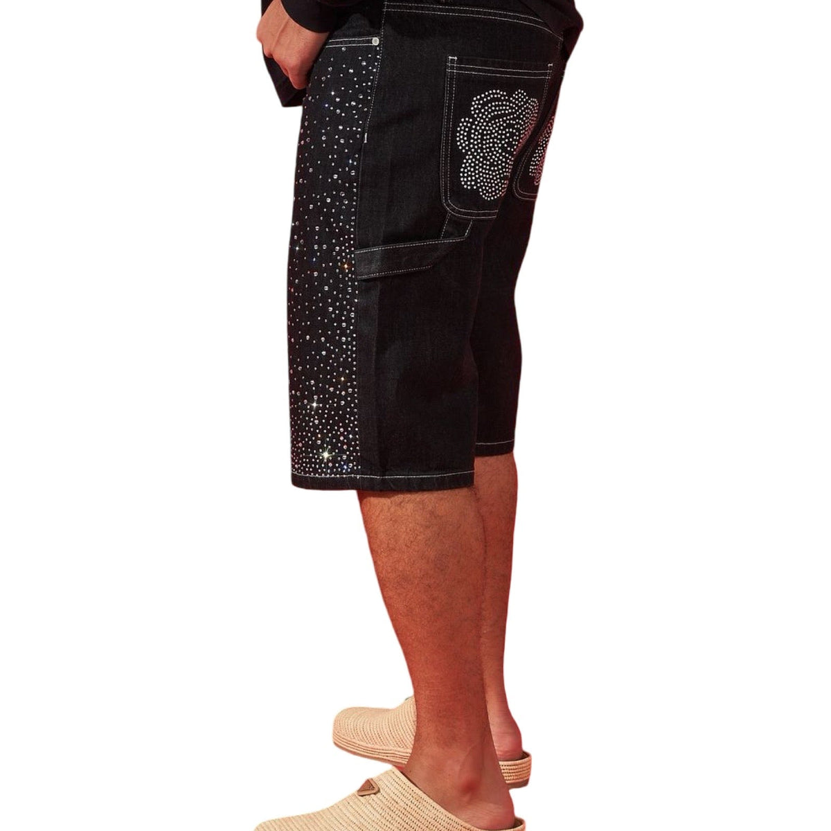 Duaa “Victorious” Black Stone Shorts