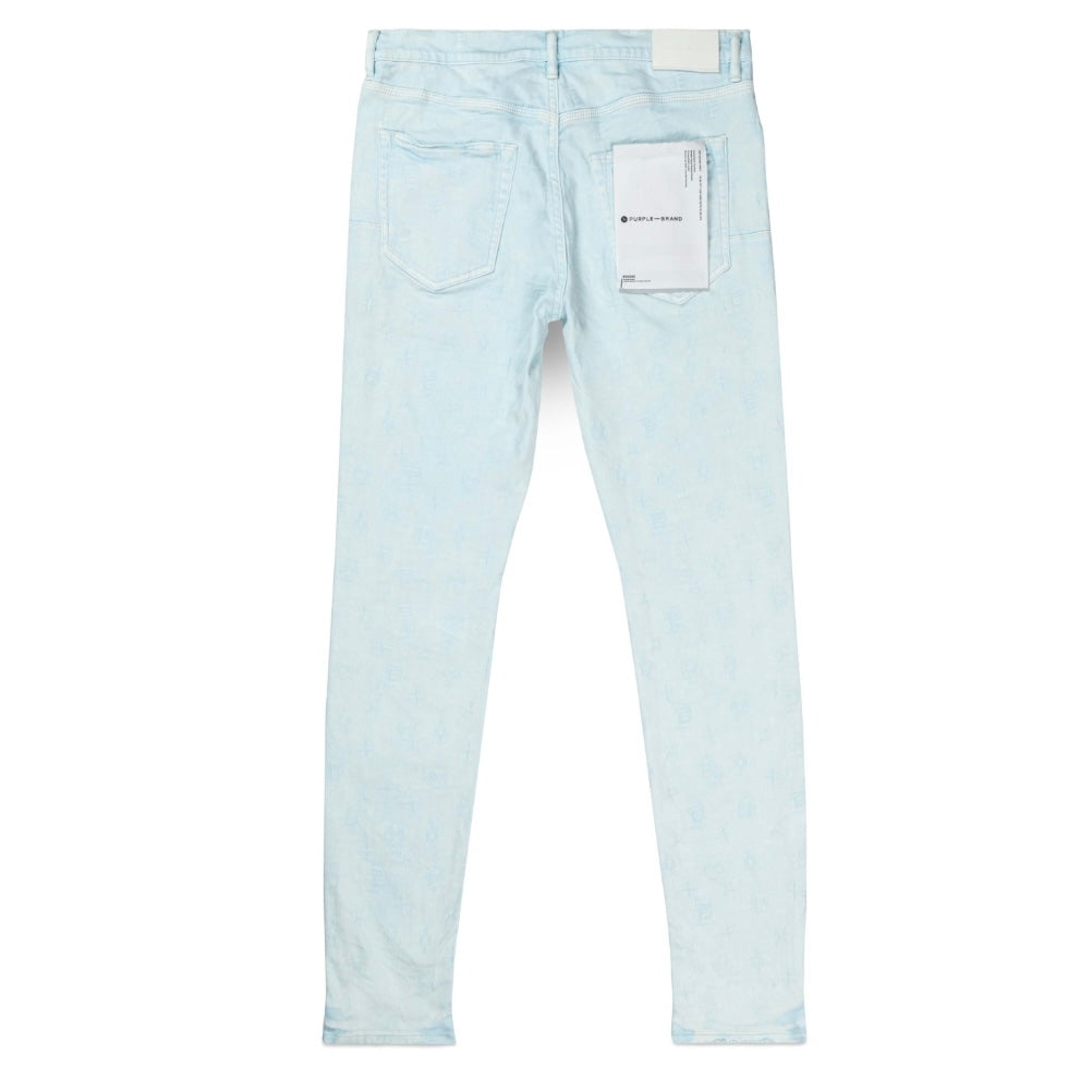 Purple Brand Jacquard Monogram Jeans