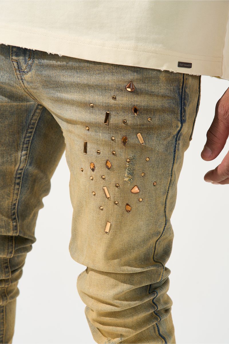 Serenede “Networth” Gold Wash Jeans