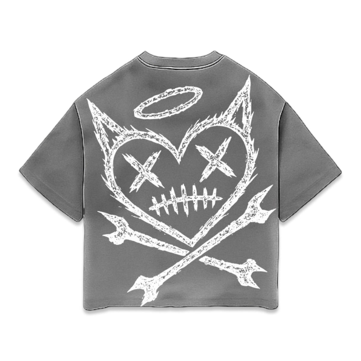 Shattered Hearts Logo Grey Tee