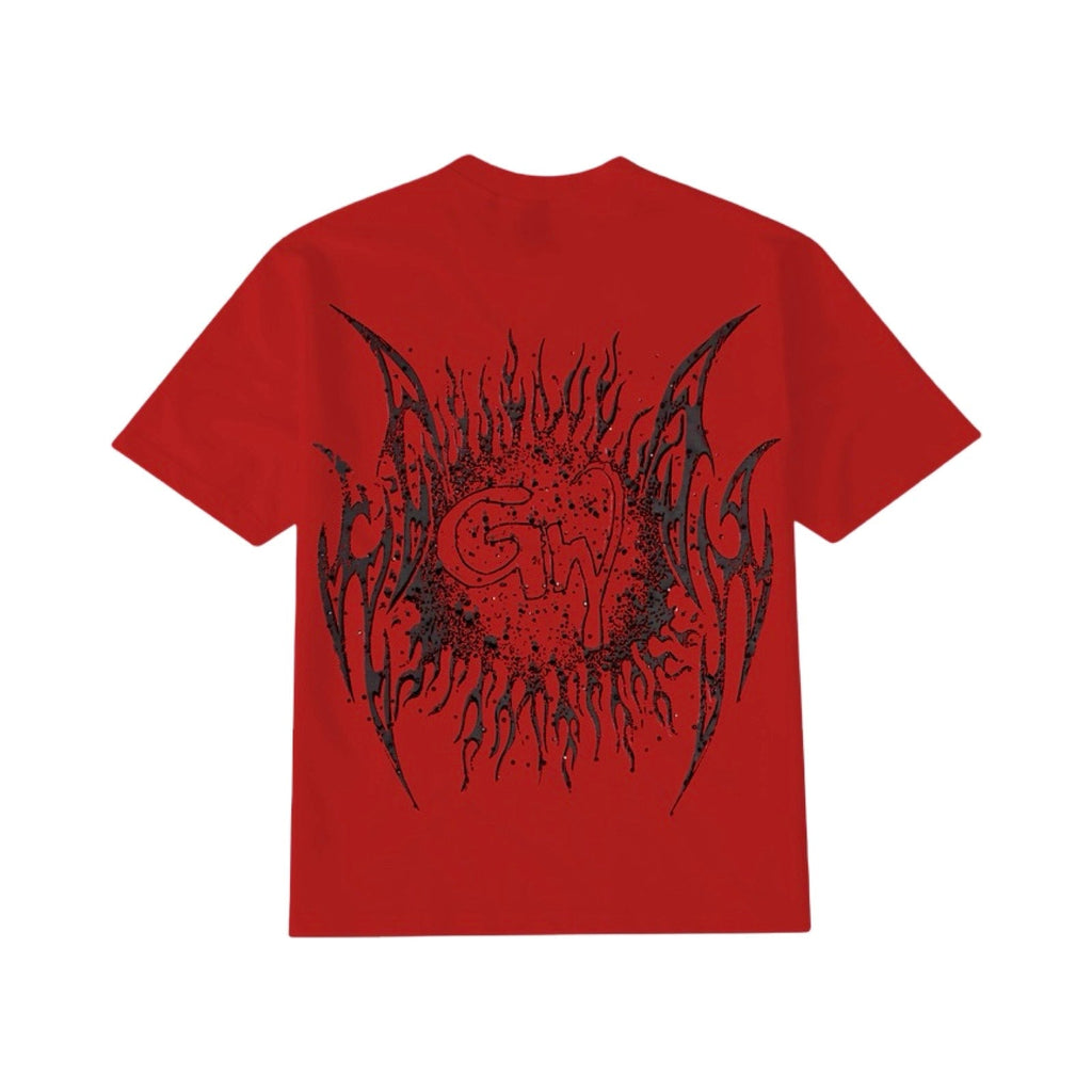 G West “Skeleton Body” Stones Red Tee