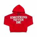 Mixed Emotion “End” Red Rhinestone Hoodie