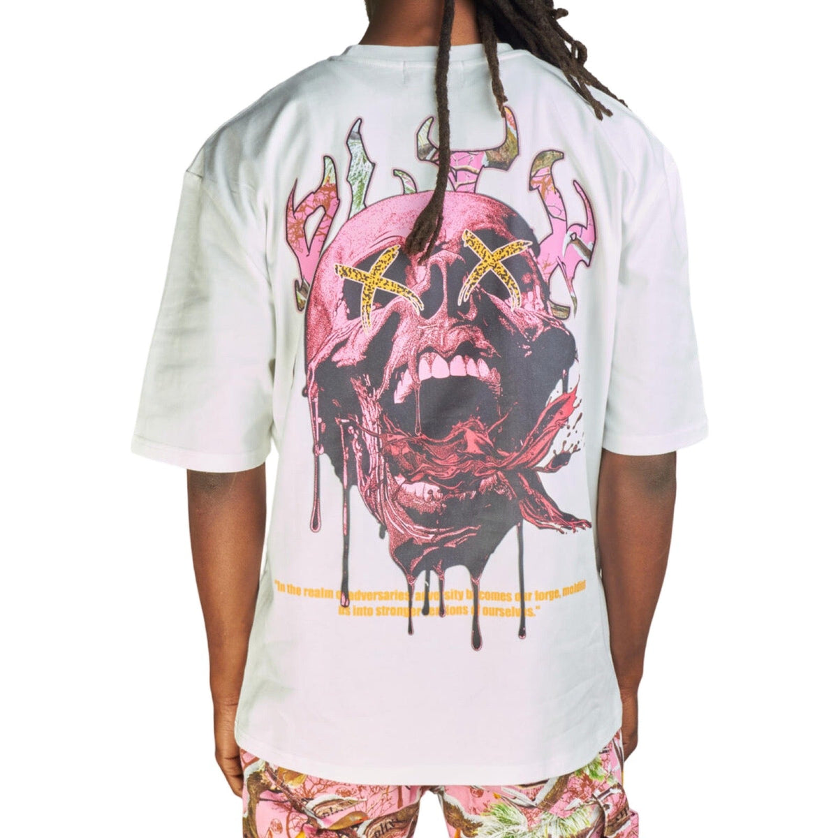 PLTKS Pink Skull Tee