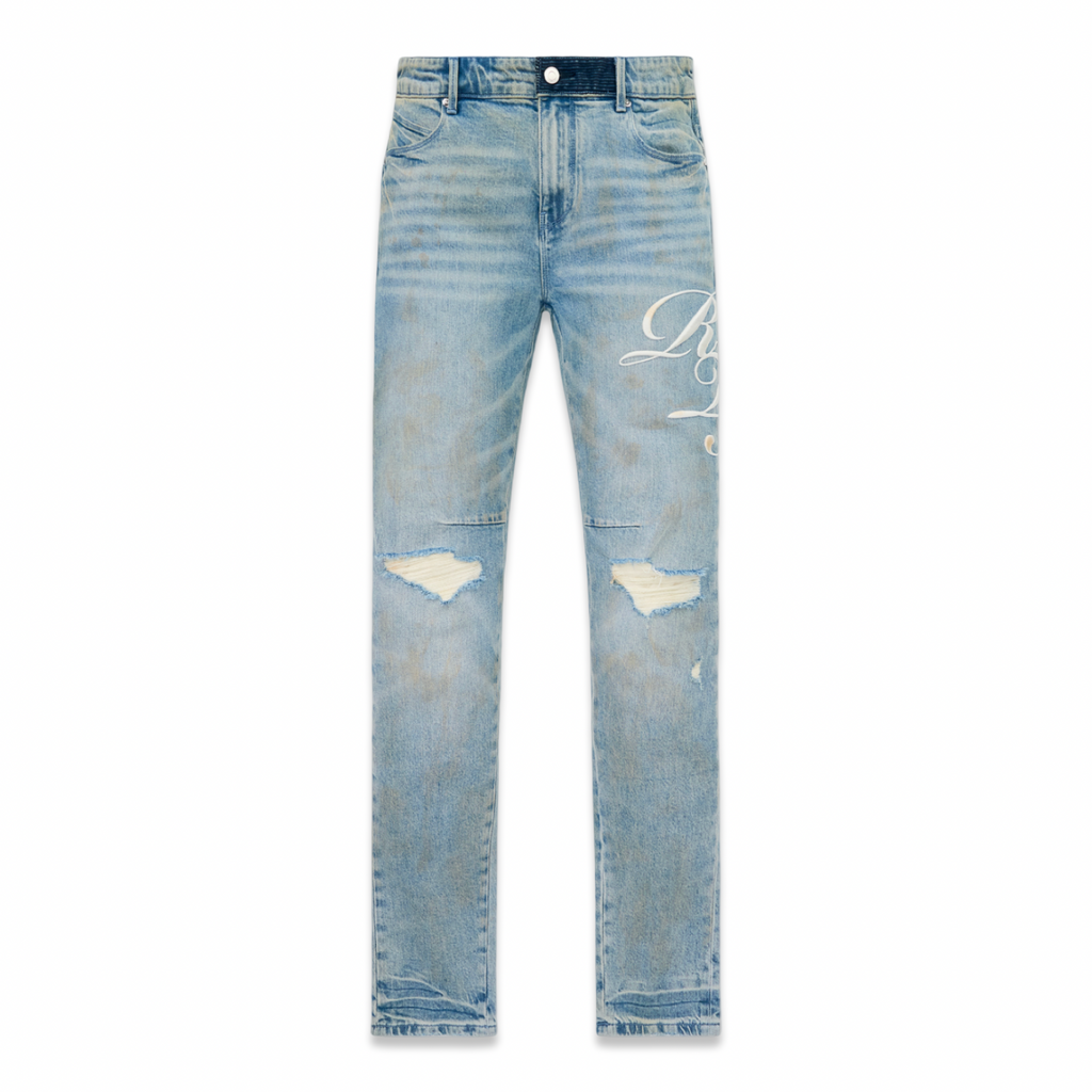 RtA “Bryant” Ciel Fade Skinny Jeans