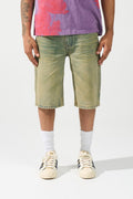 Serenede “Citrine” Yellow Denim Shorts
