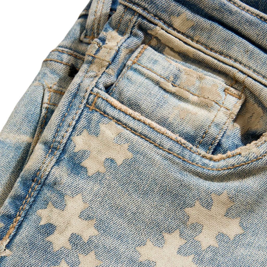 JC Kids “Paradise” Lager Stacked Jeans