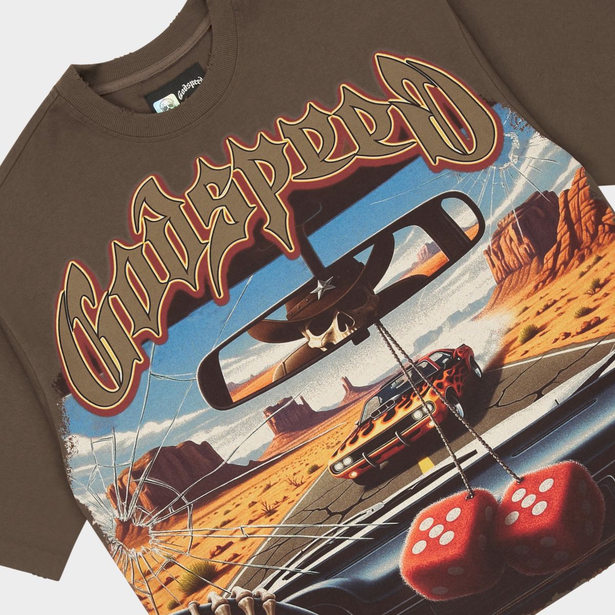 Godspeed “On The Run II” Brown Tee