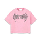 Shattered Hearts “Logo” Pink Tee