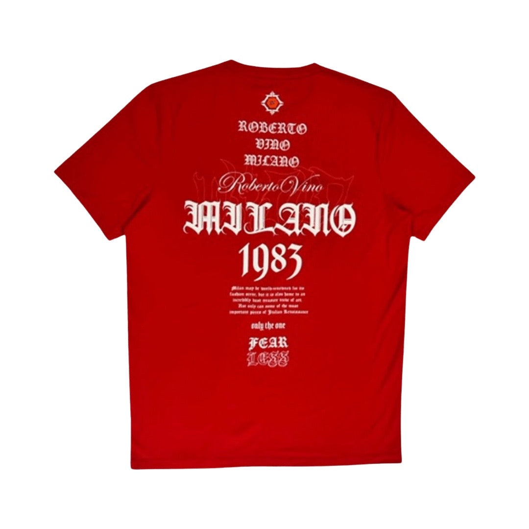 Roberto Vino Tech Fear Rotes T-Shirt