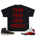 Rich Idols “Turn Pain” Black Tee