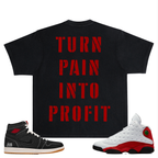 Rich Idols “Turn Pain” Black Tee