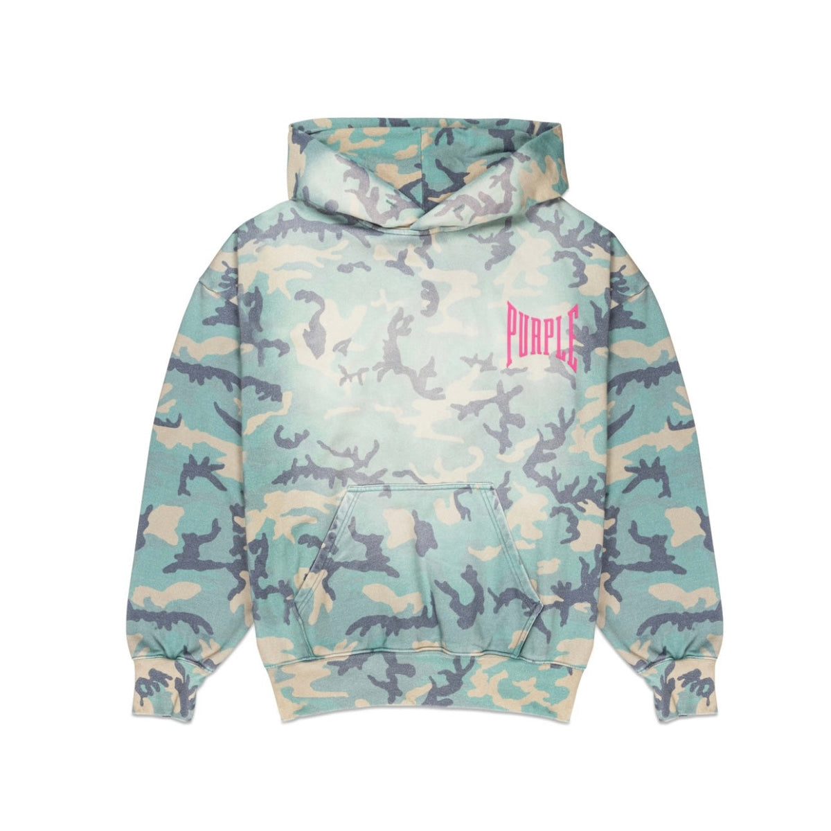 Purple Brand Zoom Camo Fleece-Kapuzenpullover