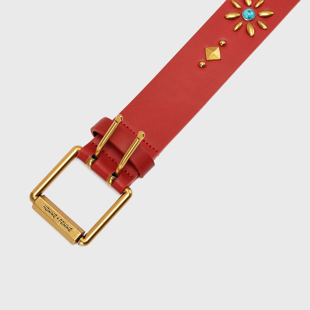 Homme Femme “Passport” Red Belt