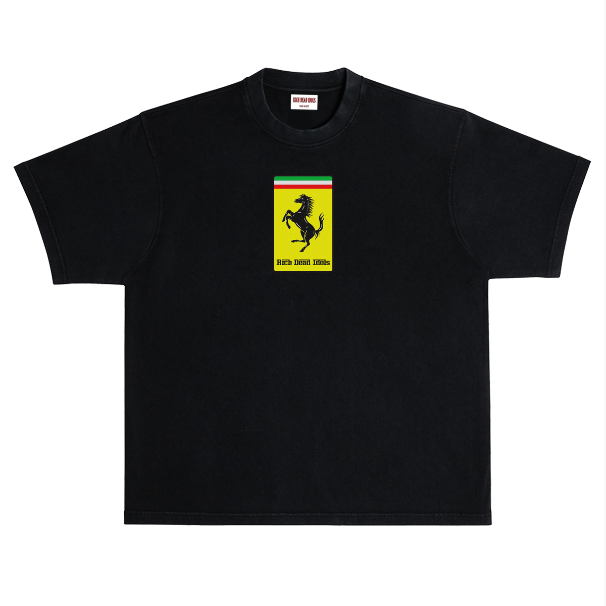 Rich Idols “Ferrari Pope” Black Tee
