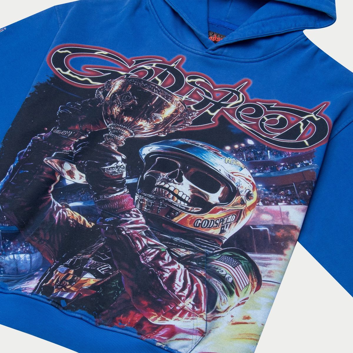 Godspeed „Podium Dreams“ Blue Wash Hoodie