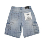 Concept La “Madrid” Blue Wash Shorts