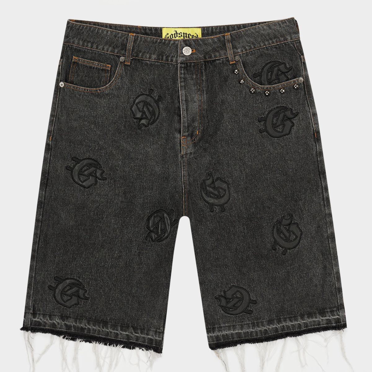 Godspeed “Infinity” Black Denim Shorts