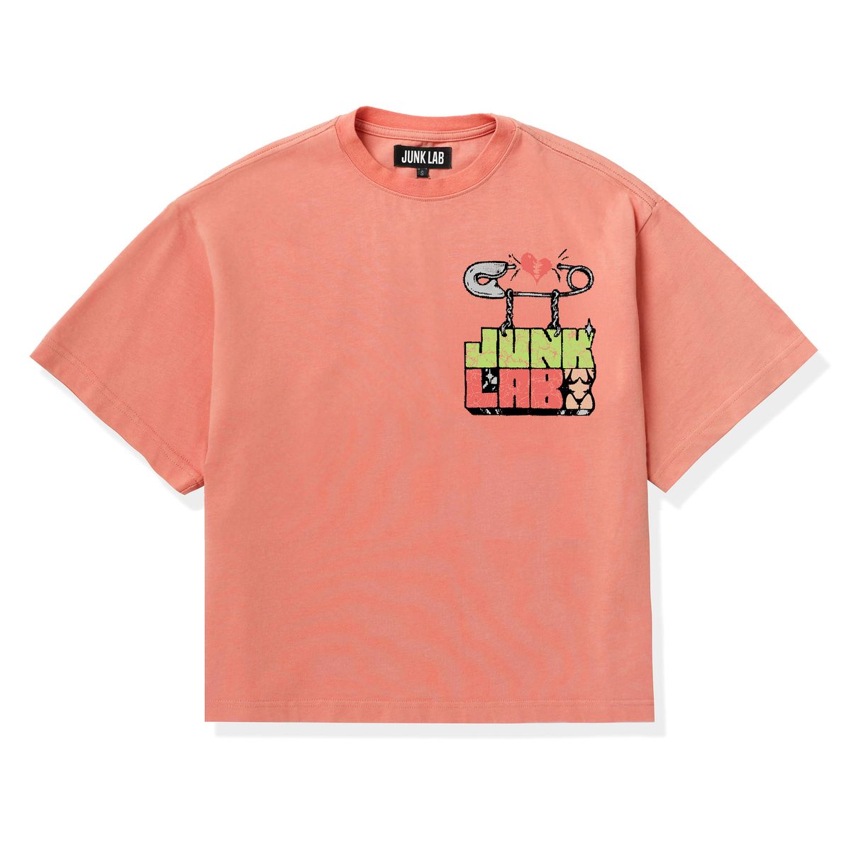 Junk Lab “Pin Punk” Peach Tee