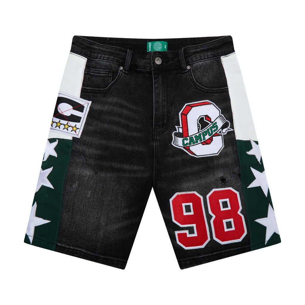 Campus “Valor” Black Denim Jorts