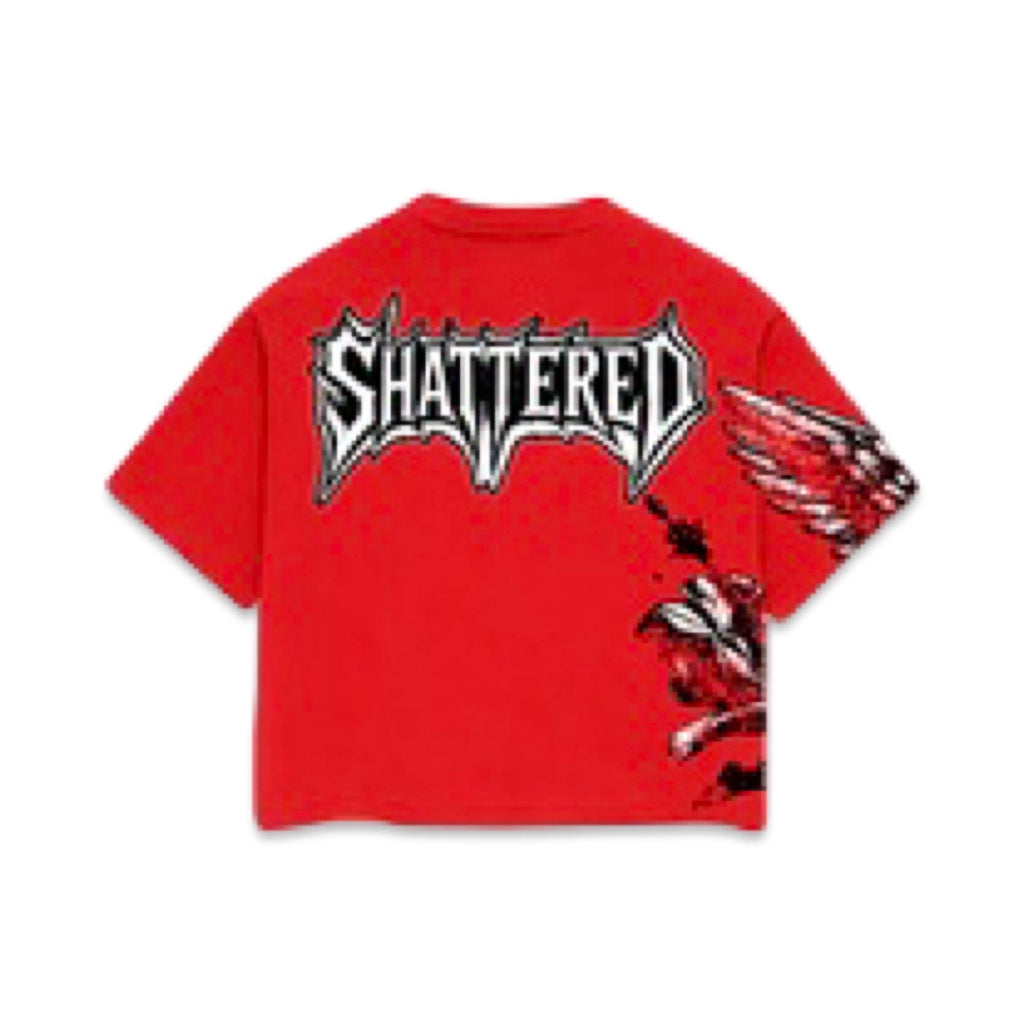 Shattered Hearts “Catchin Feelins” Red Tee