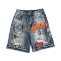 Prestige “Varsity” Blue Wash Shorts