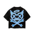 Shattered Hearts “Logo” Black/Blue Tee