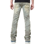 W By Waimea “Revolt Rhinestone” Flare Jeans