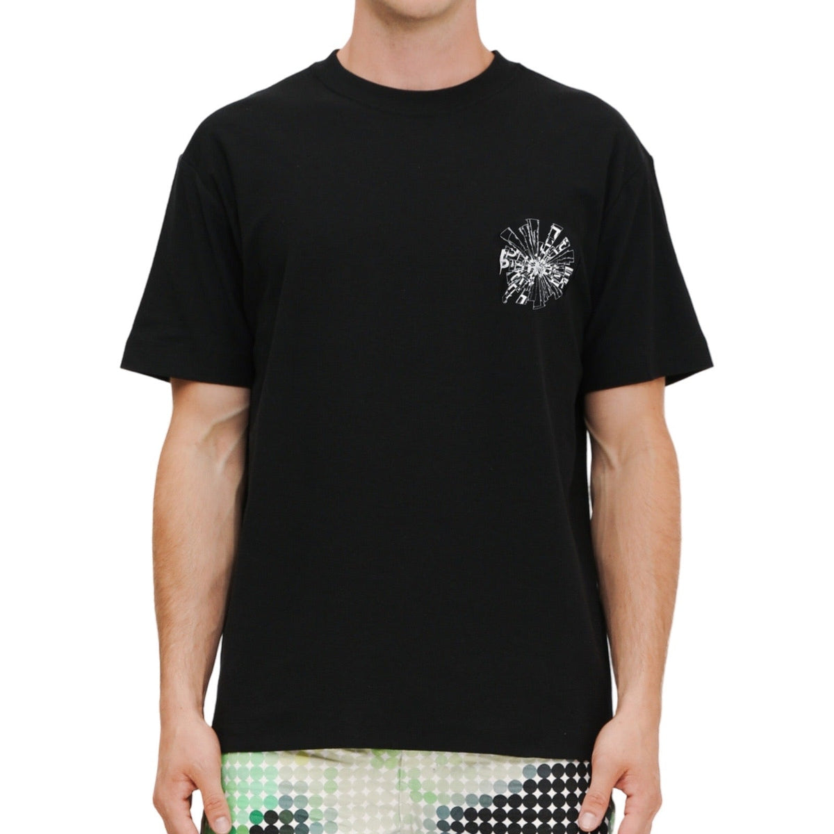 Purple Brand Shattered Black T-Shirt mit kurzem Arm