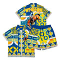 Civilized “Western” Blue Short Set
