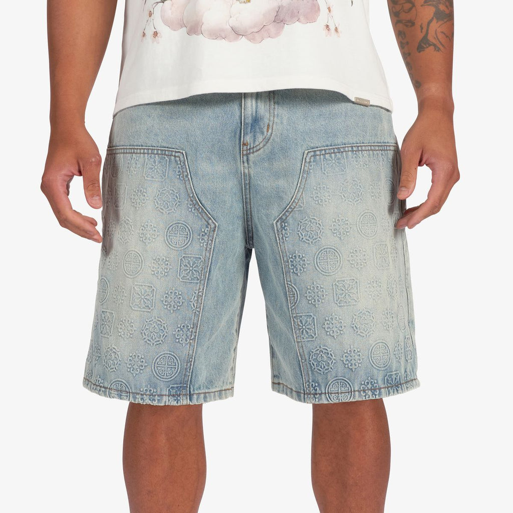 Sugarhill “Carloman” Embossed Stone Shorts