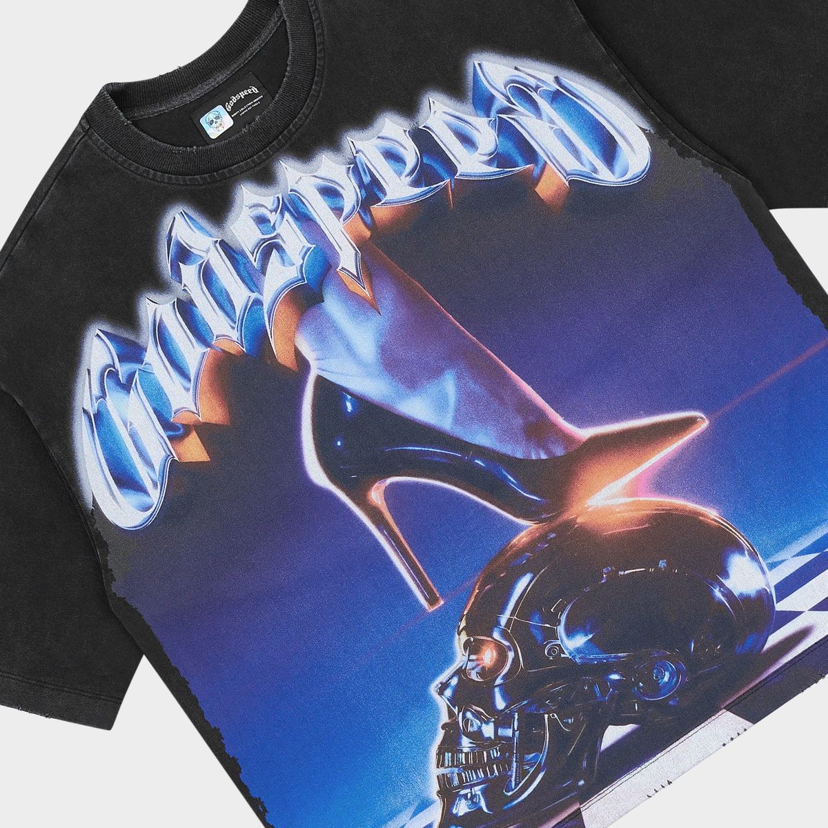 Godspeed „Queen’s Gambit“ schwarzes T-Shirt