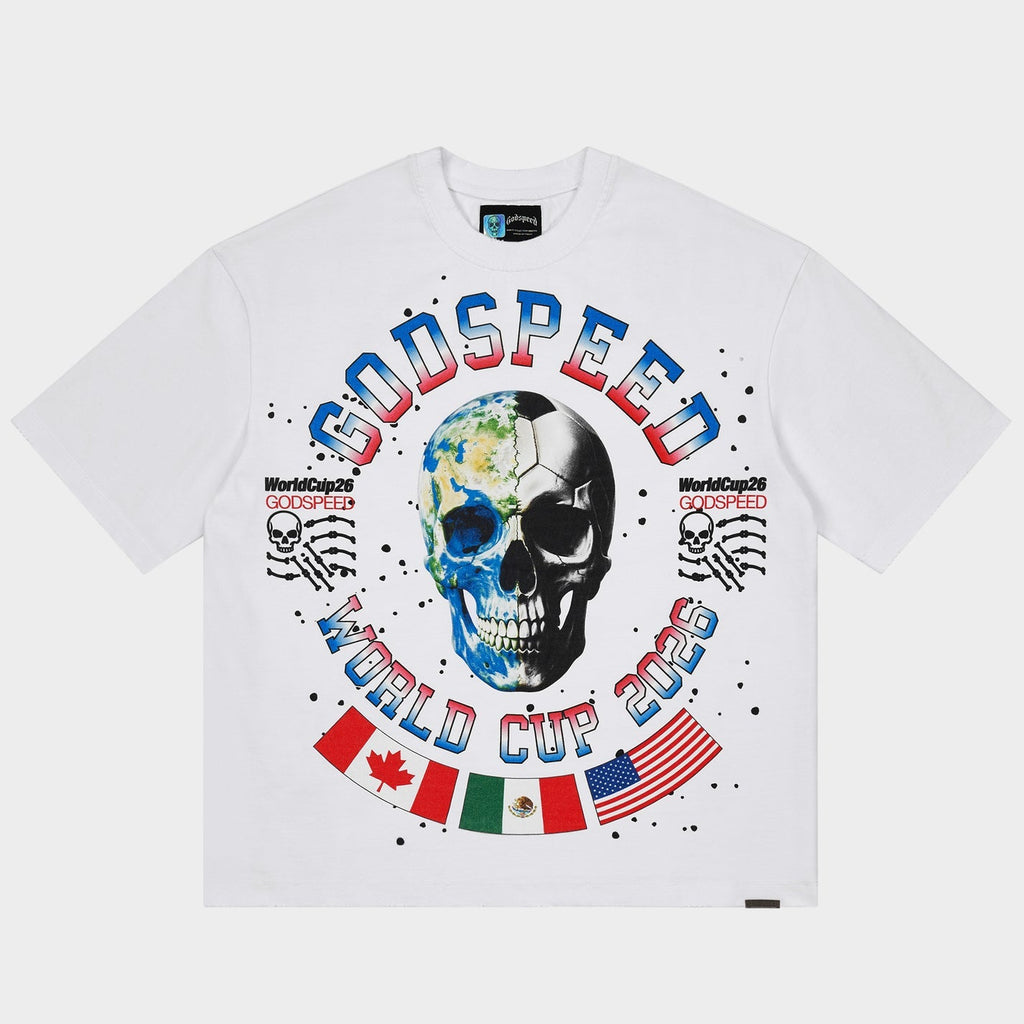 Godspeed “Planet Futbol” White Tee