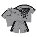 Shattered Hearts Logo Grey/Black Nylon Short Set