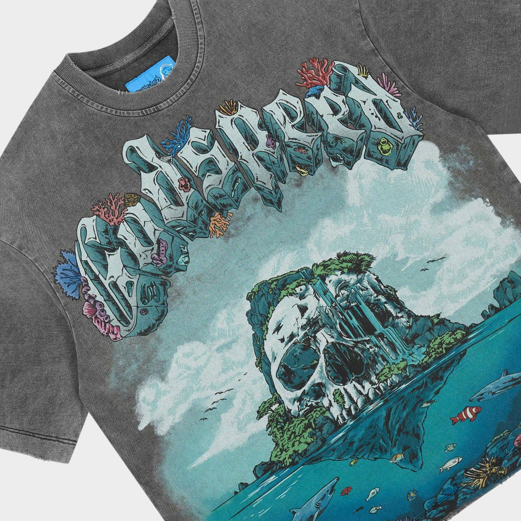 Godspeed “Island II” Grey Wash Tee
