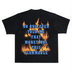 Rich Idols “Flammable” Black Tee