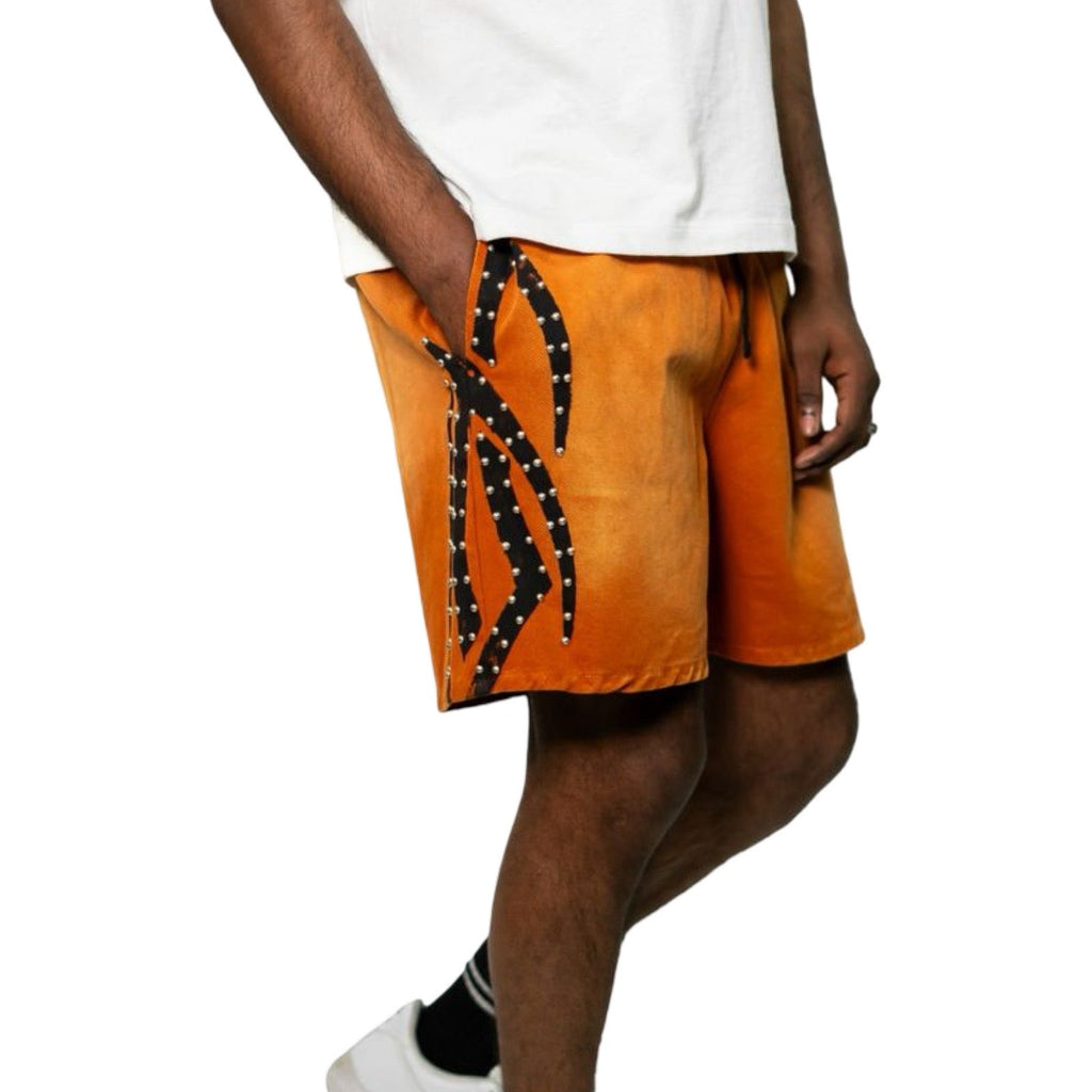 Golden “Summer Shorts” Spider Diamond Shorts